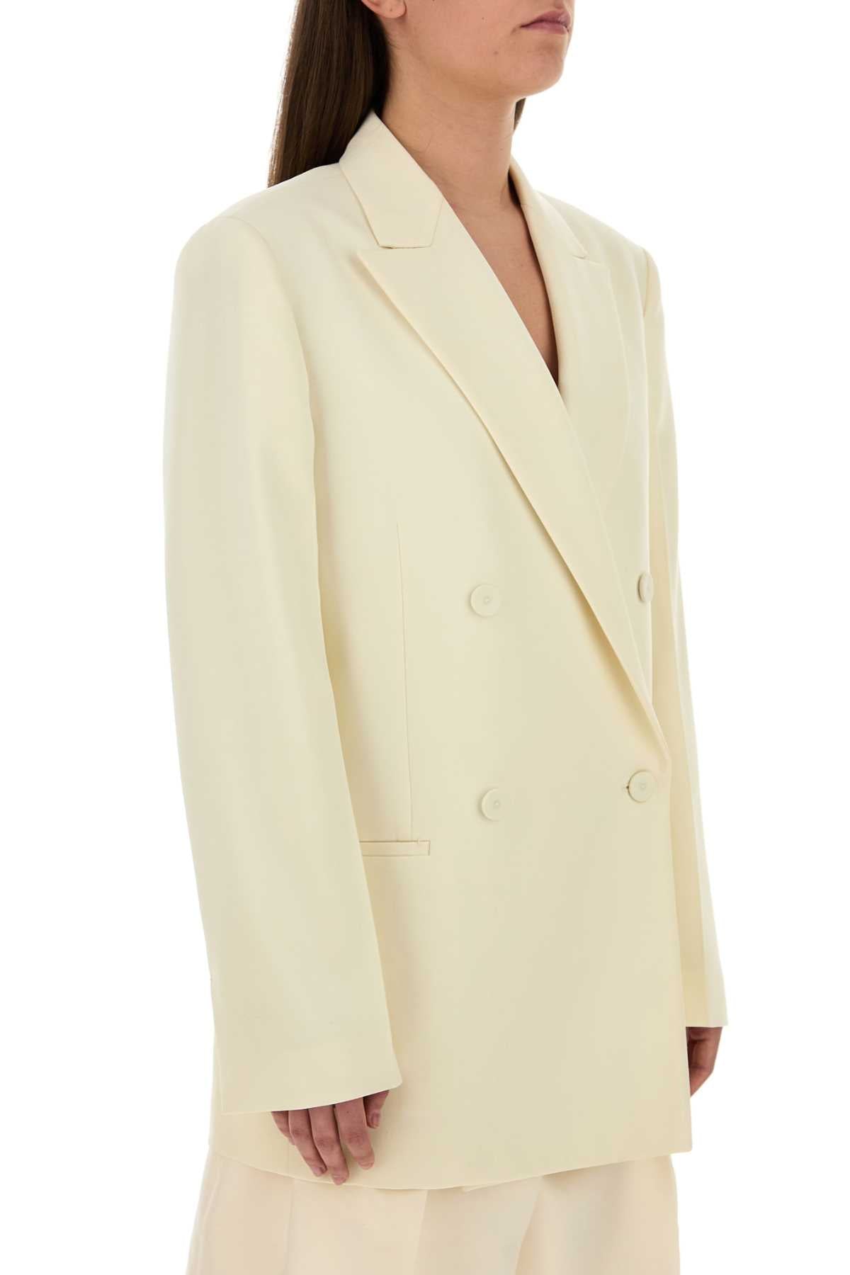 Jil Sander Women Cream Wool Blazer