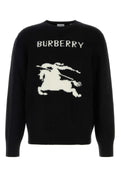 Burberry Men Black Wool Blend Sweater