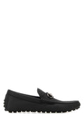 Gucci Men Black Leather Driver Loafers
