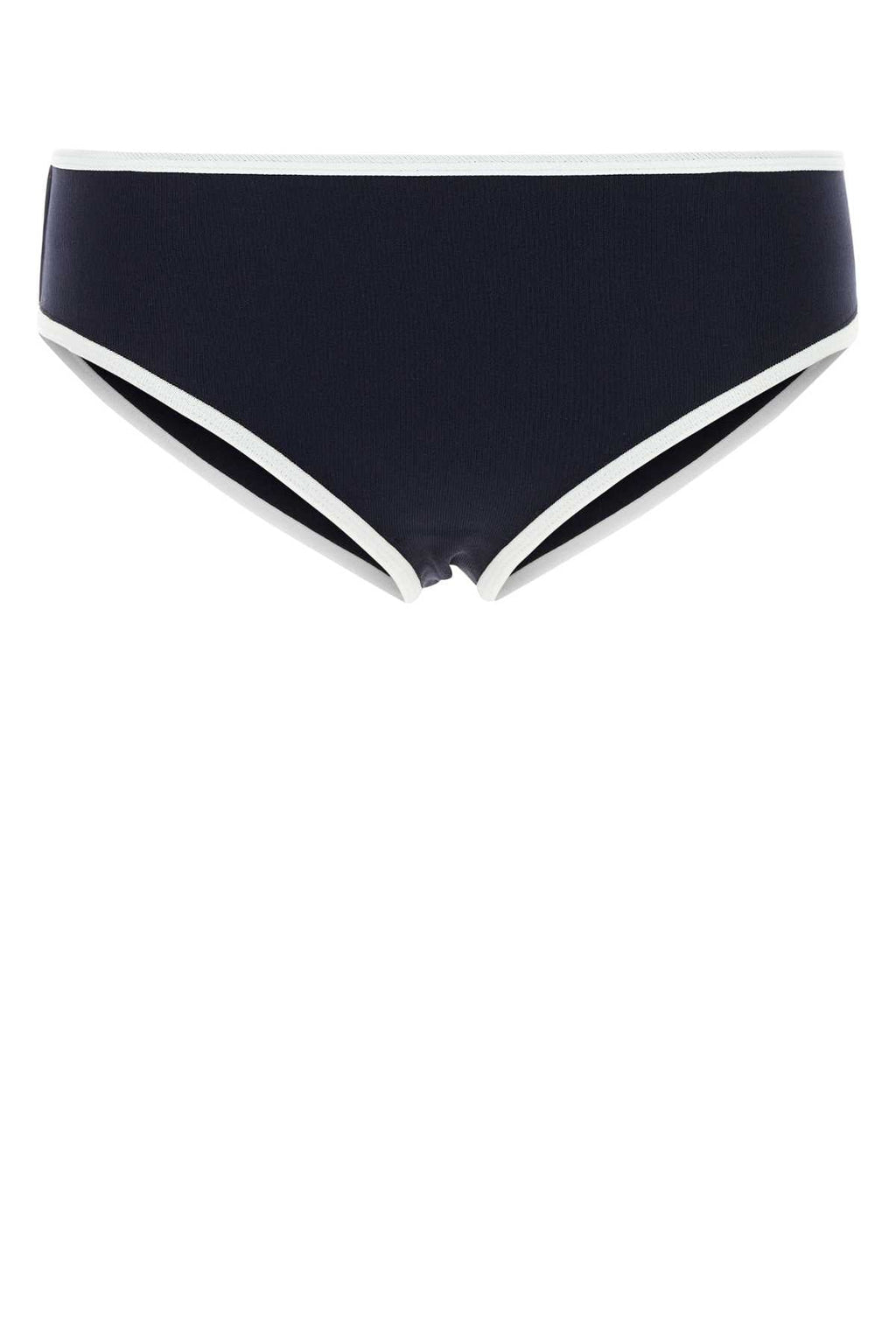 Miu Miu Women Midnight Blue Stretch Nylon Bikini Bottom