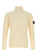 Stone Island Men Ivory Wool Sweater