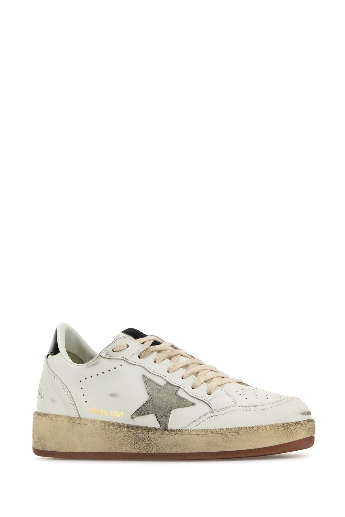 Golden Goose Deluxe Brand Men White Leather Ball Star 2 Sneakers