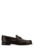 Prada Men Chocolate Leather Loafers