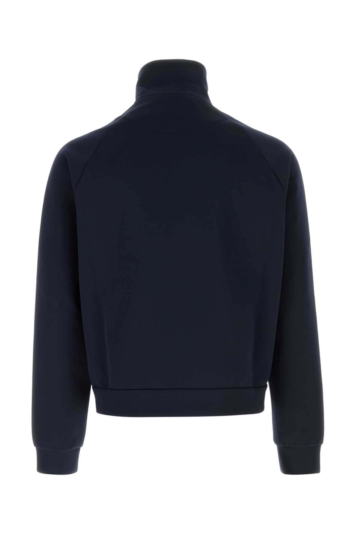 Prada Men Navy Blue Tech Fabric Sweatshirt