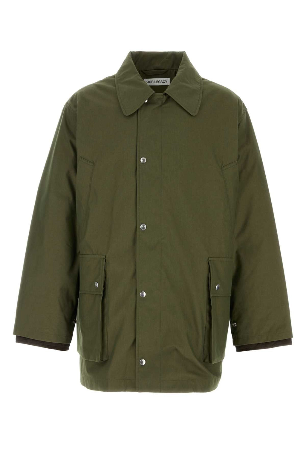 Our Legacy Men Green Cotton Blend Hunter Jacket