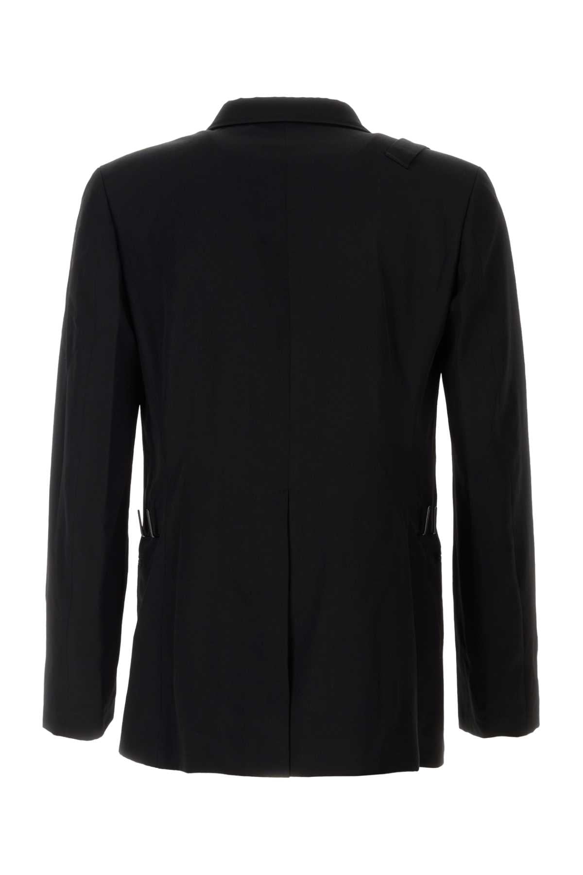 Yohji Yamamoto Men Black Wool Blazer