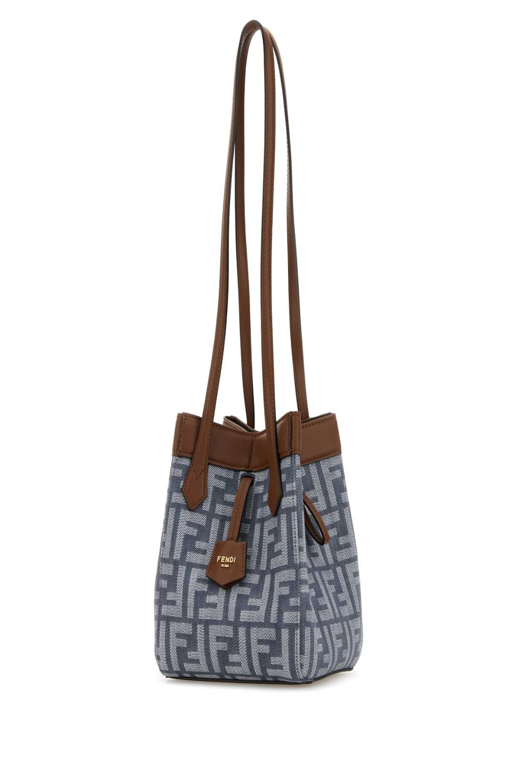 Fendi Women Embroidered Fabric Mini Origami Shoulder Bag