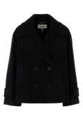Chloe Women Black Wool Blend Coat