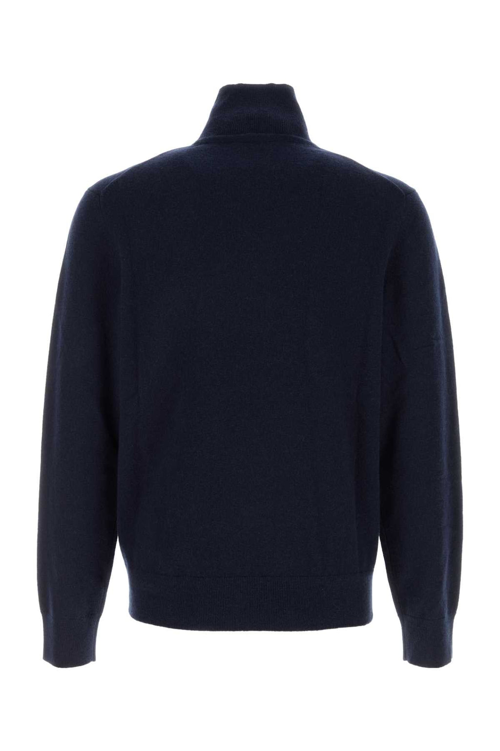 Burberry Men Dark Blu Stretch Cashmere Blend Sweater