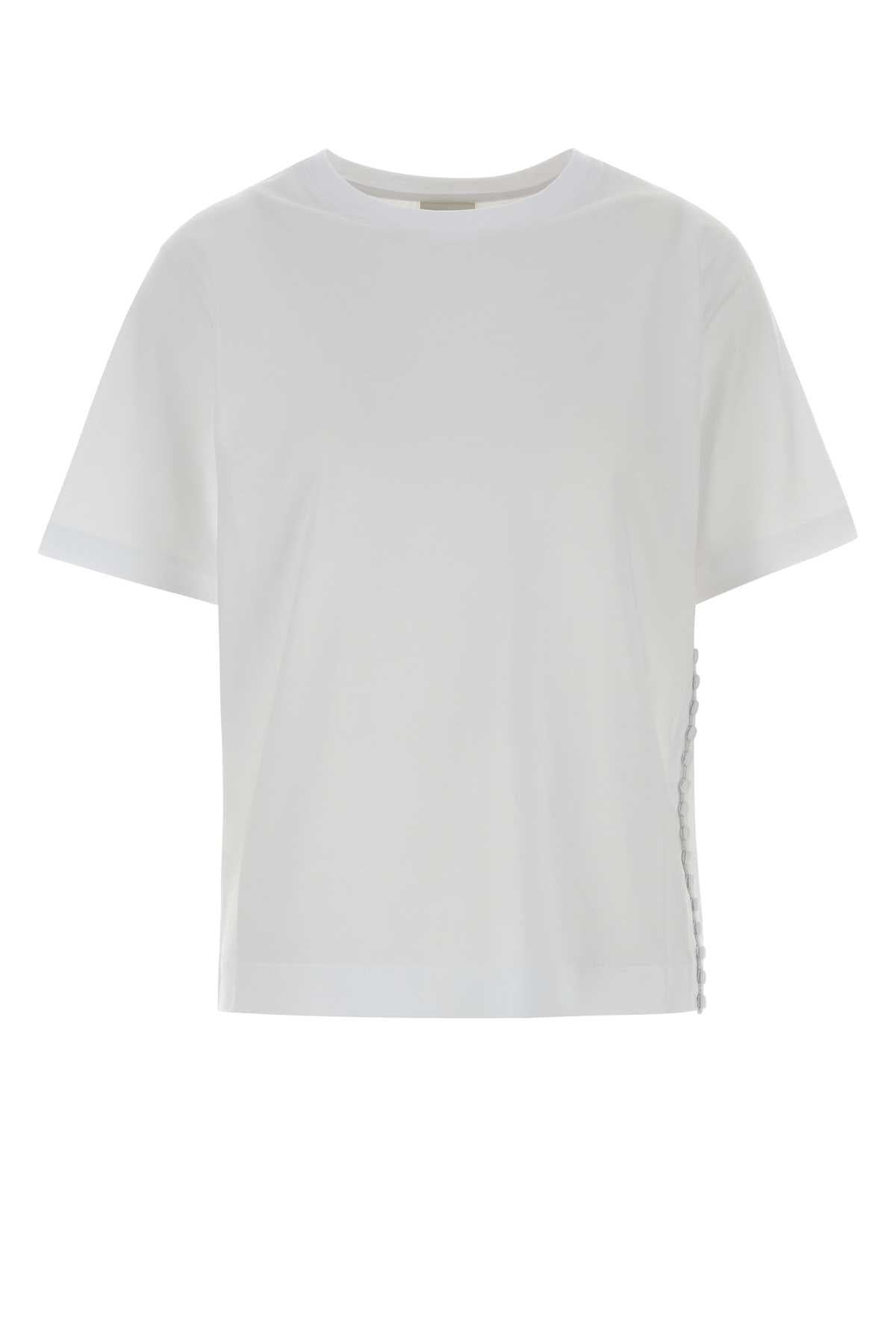 Dries Van Noten Women White Cotton Heydu T-Shirt