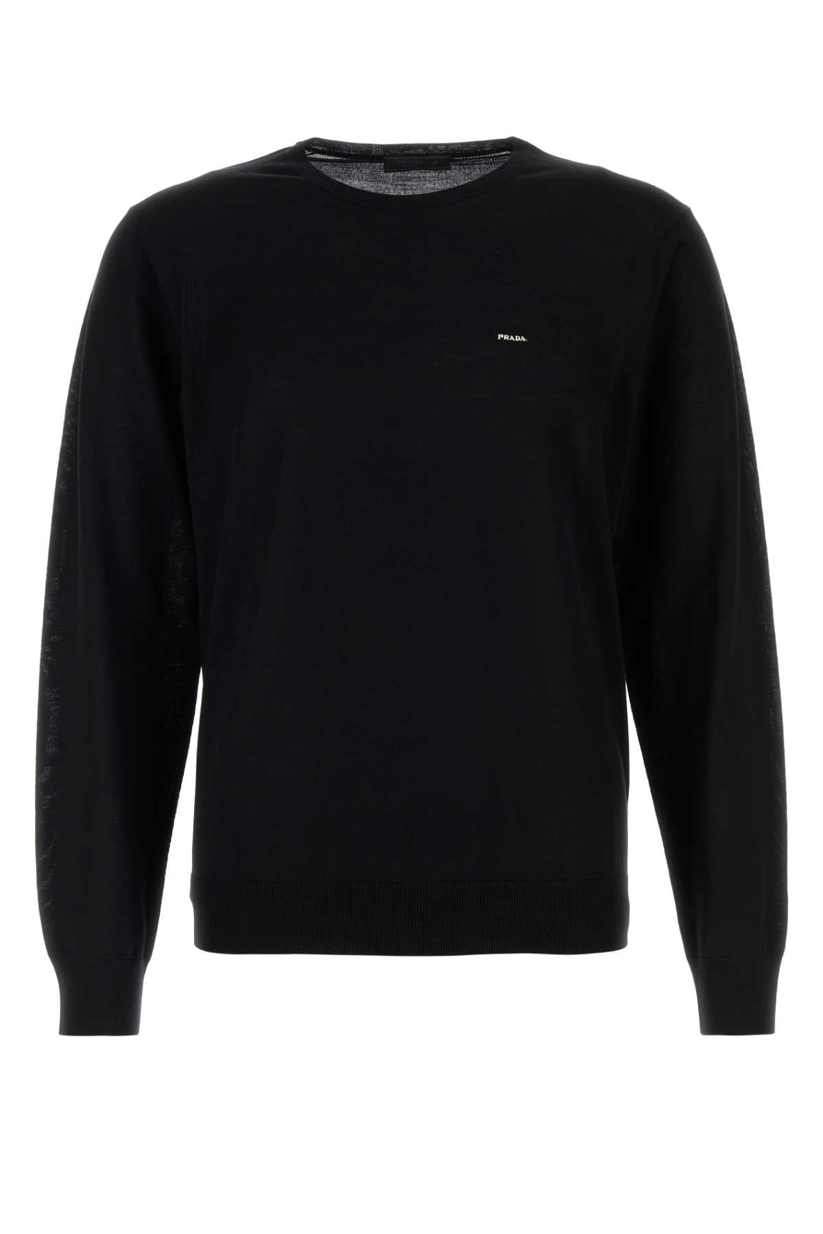 Prada Men Black Wool Sweater
