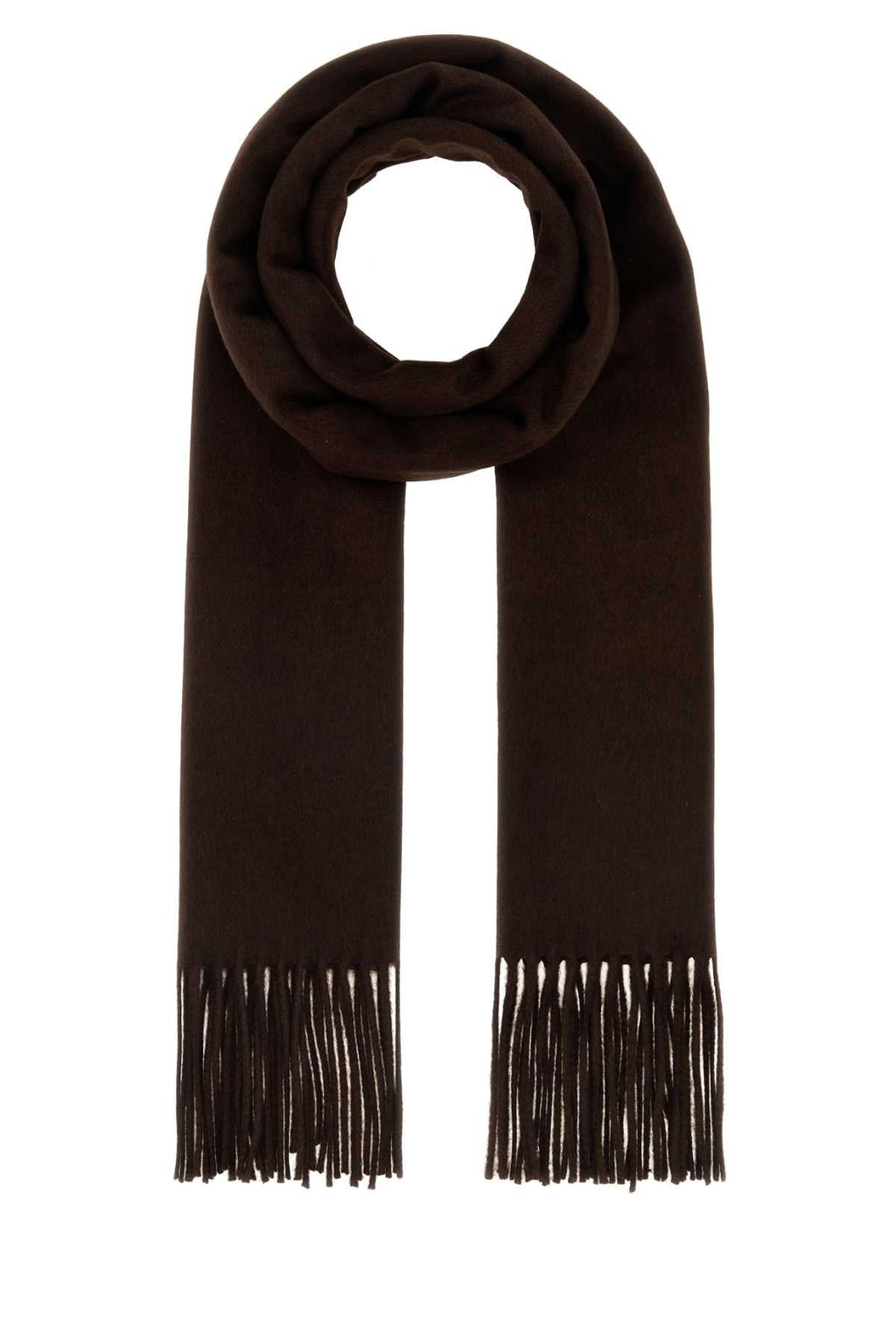 Prada Men Chocolate Silk Blend Scarf
