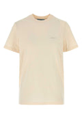 Prada Women Sand Cotton T-Shirt