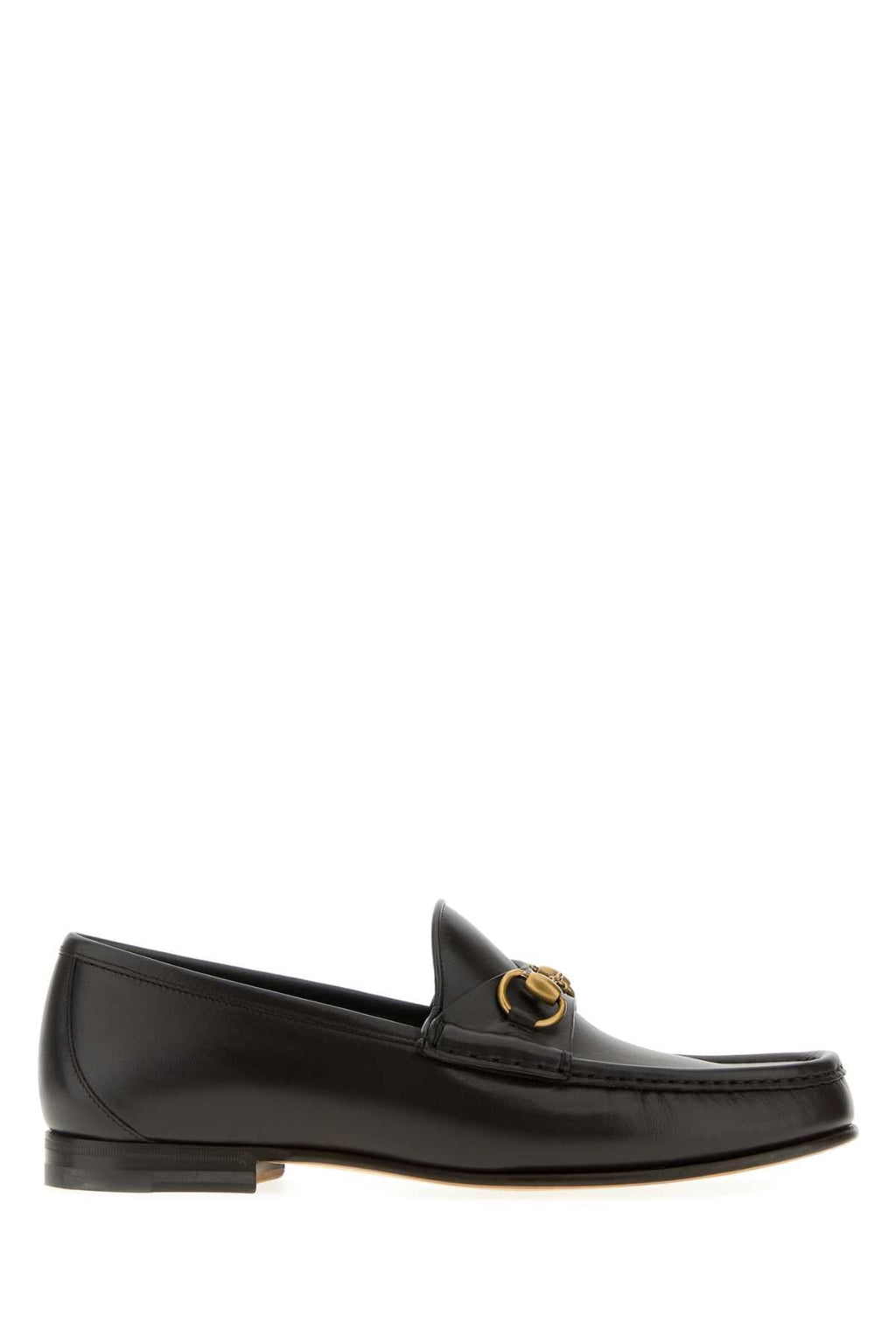 Gucci Men Dark Brown Leather Horsebit 1953 Loafers