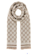 Gucci Women Embroidered Wool Scarf