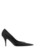 Balenciaga Women Black Leather Avenue Bb Editor 90 Pumps