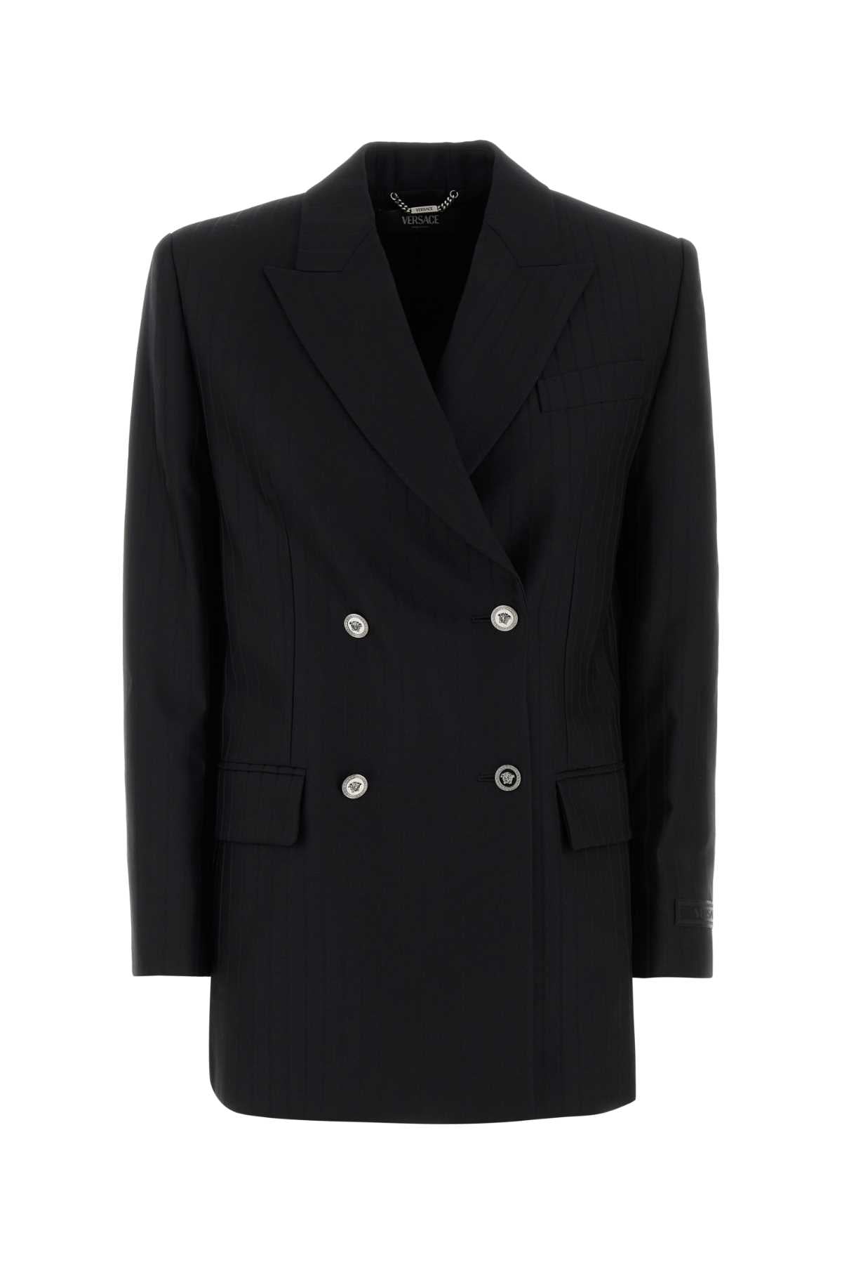 Versace Women Black Wool Blazer