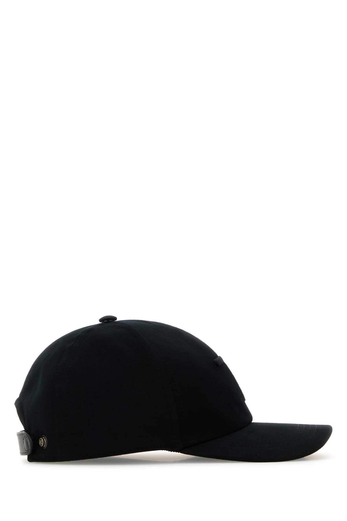 Tom Ford Men Black Cotton Baseball Cap
