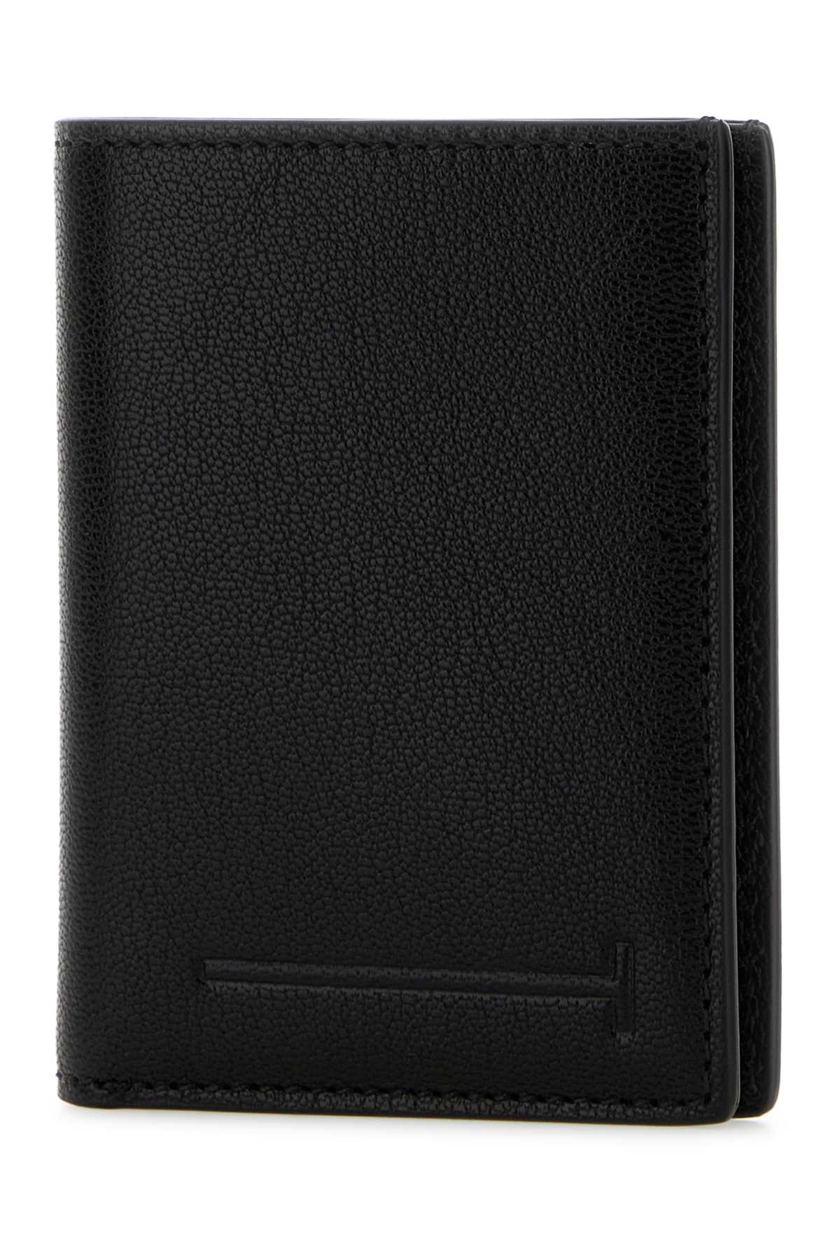 Tom Ford Men Black Leather Wallet