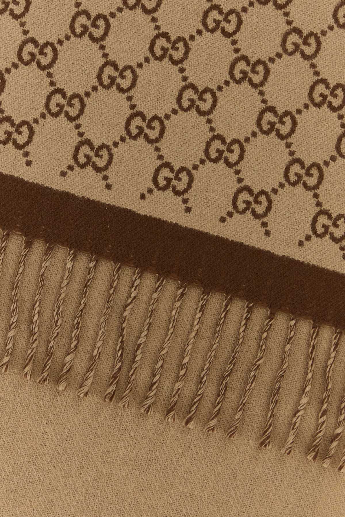 Gucci Women Embroidered Wool Scarf