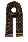 Gucci Men Gg Jacquard Scarf