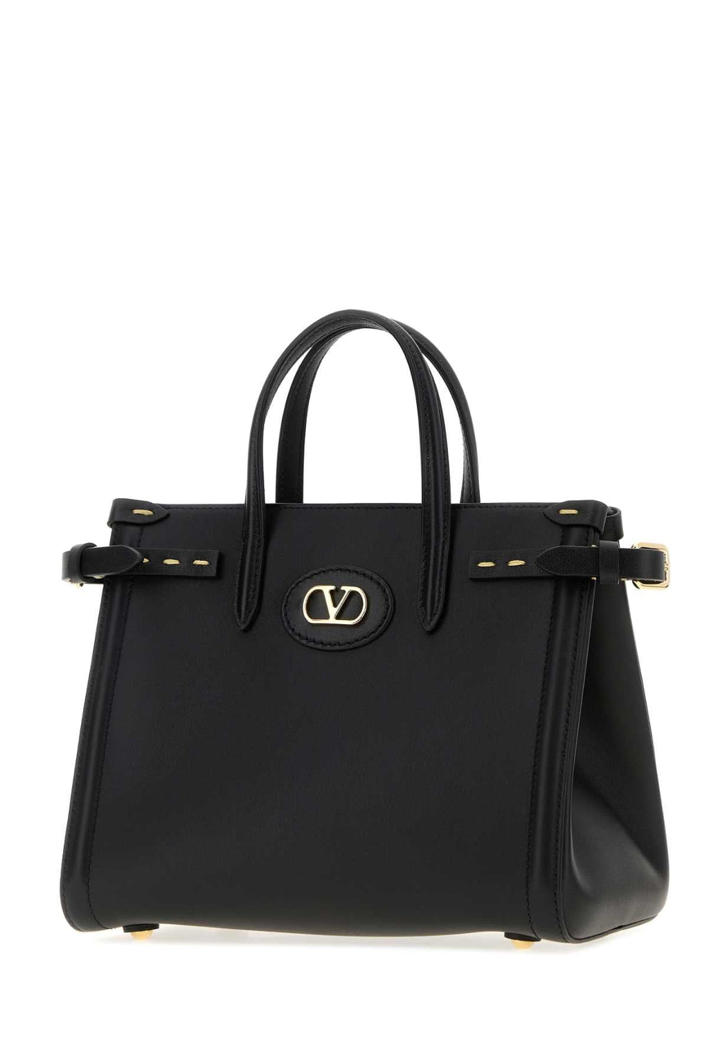 Valentino Garavani Women Black Leather Antibes Handbag