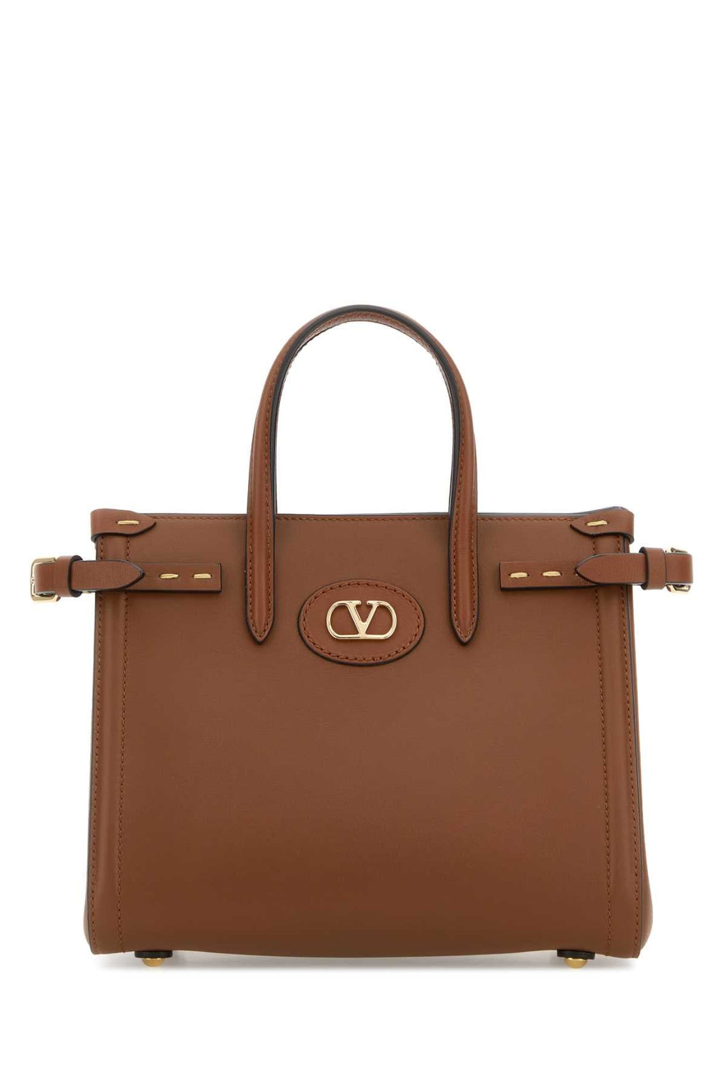 Valentino Garavani Women Brown Leather Antibes Handbag