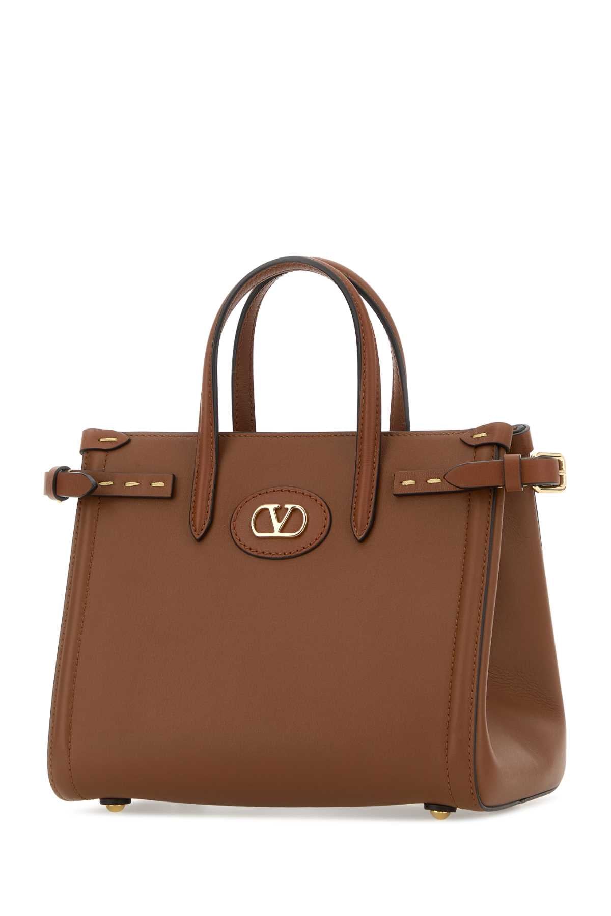 Valentino Garavani Women Brown Leather Antibes Handbag