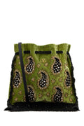 Valentino Garavani Women Green Velvet Nellicã´Te Bucket Bag