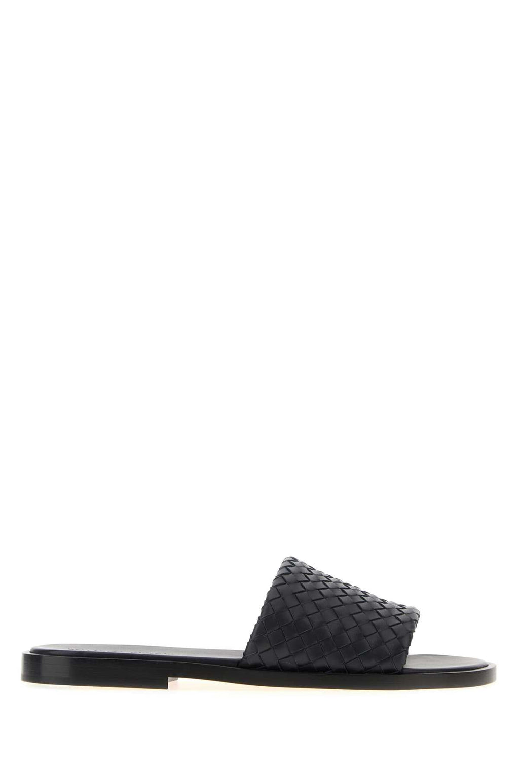 Bottega Veneta Men Slate Nappa Leather Elio Slippers