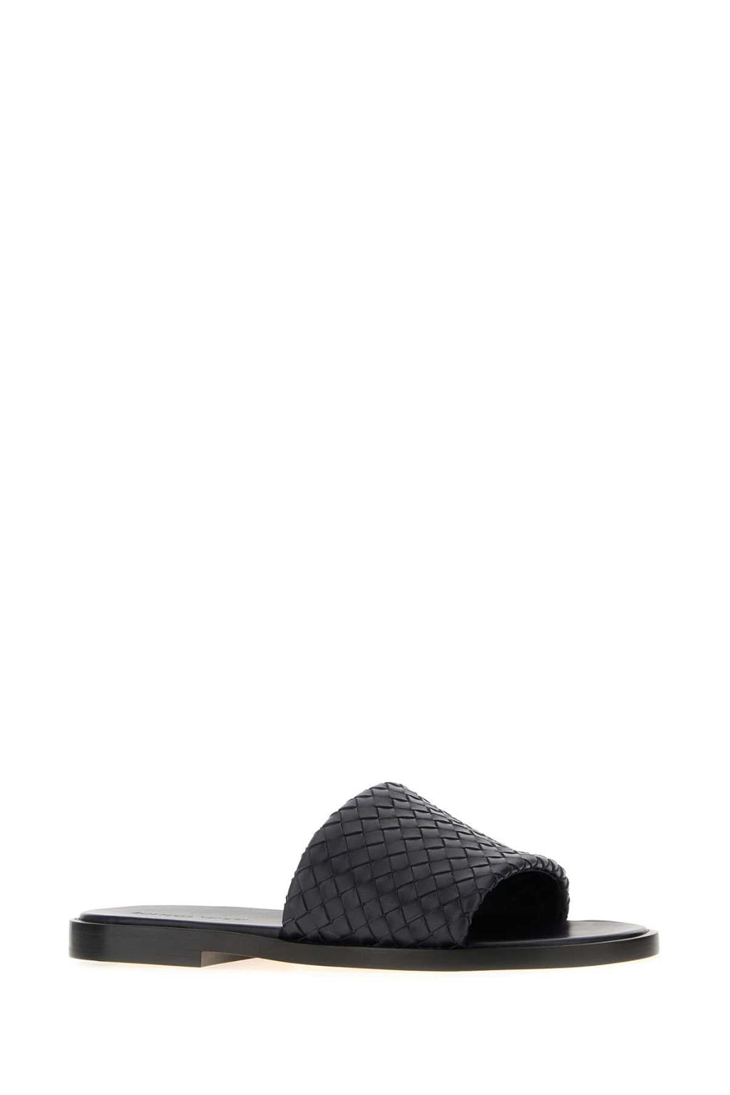 Bottega Veneta Men Slate Nappa Leather Elio Slippers