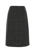 Fendi Women Embroidered Tweed Skirt