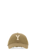 Saint Laurent Men Khaki Cotton Baseball Cap