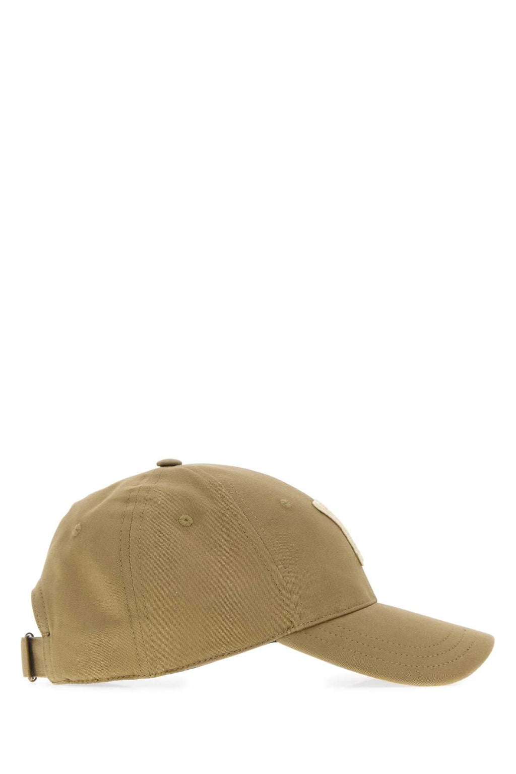 Saint Laurent Men Khaki Cotton Baseball Cap