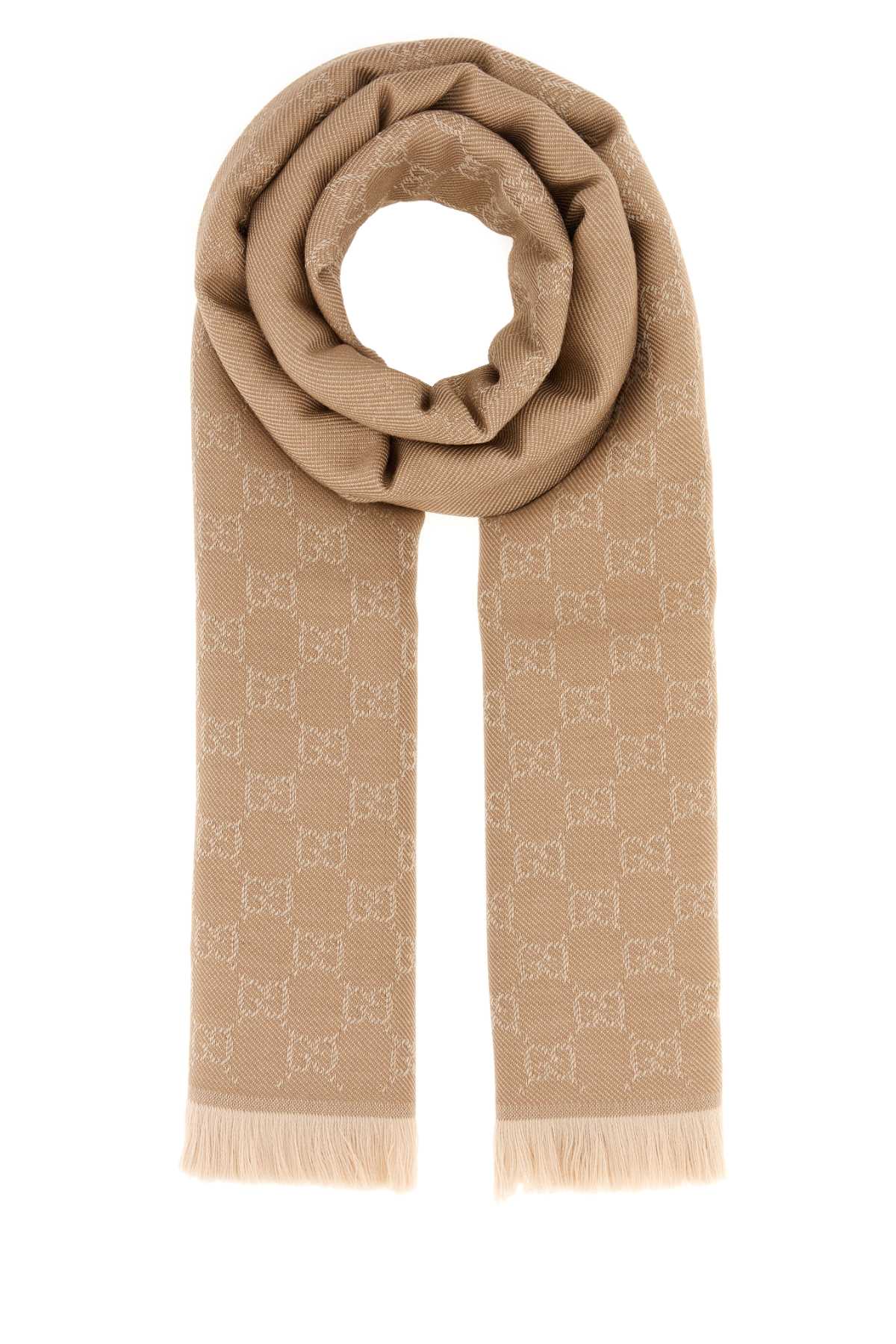 Gucci Women Embroidered Wool Scarf