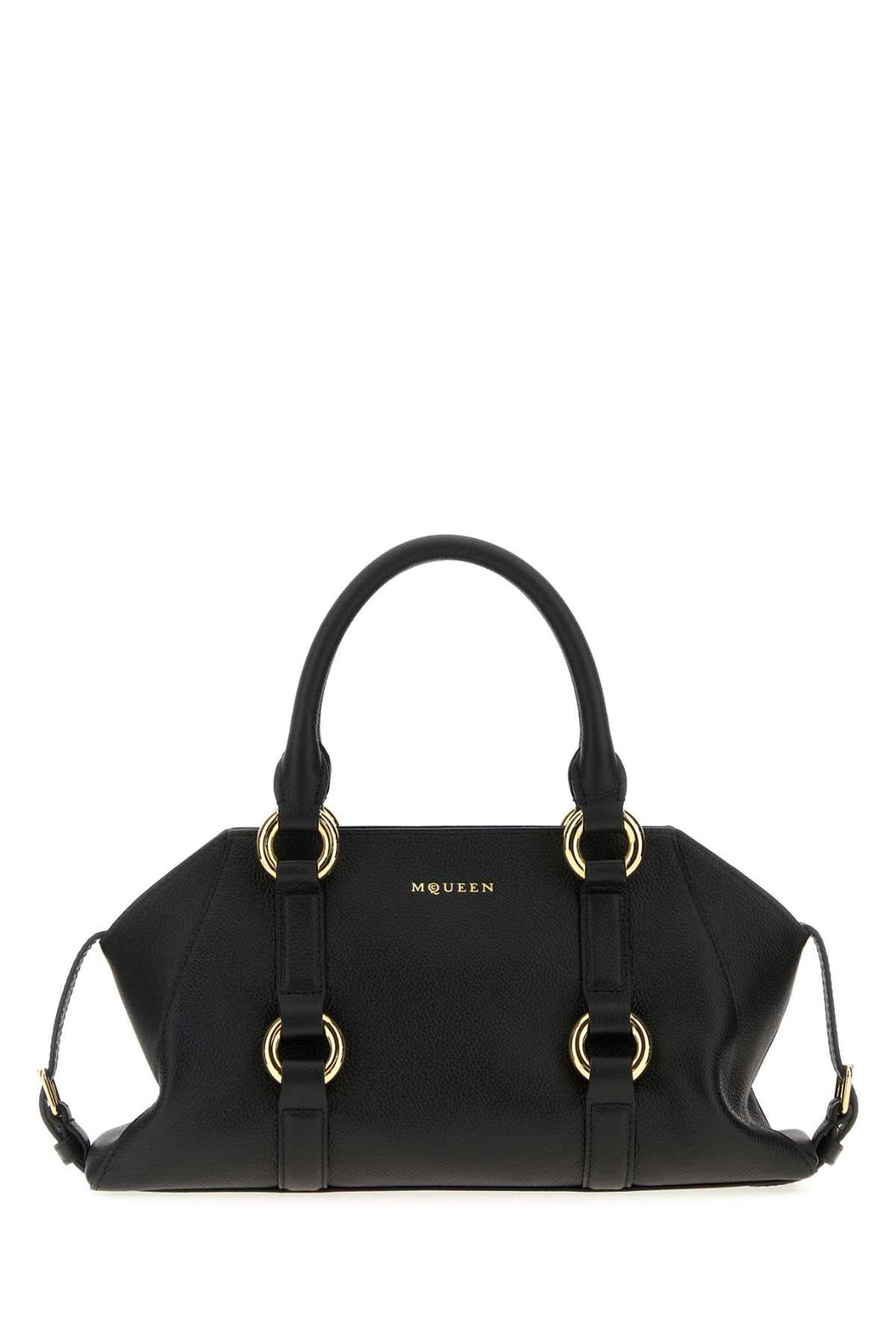 Alexander Mcqueen Women Black Leather Small Farringdon Handbag