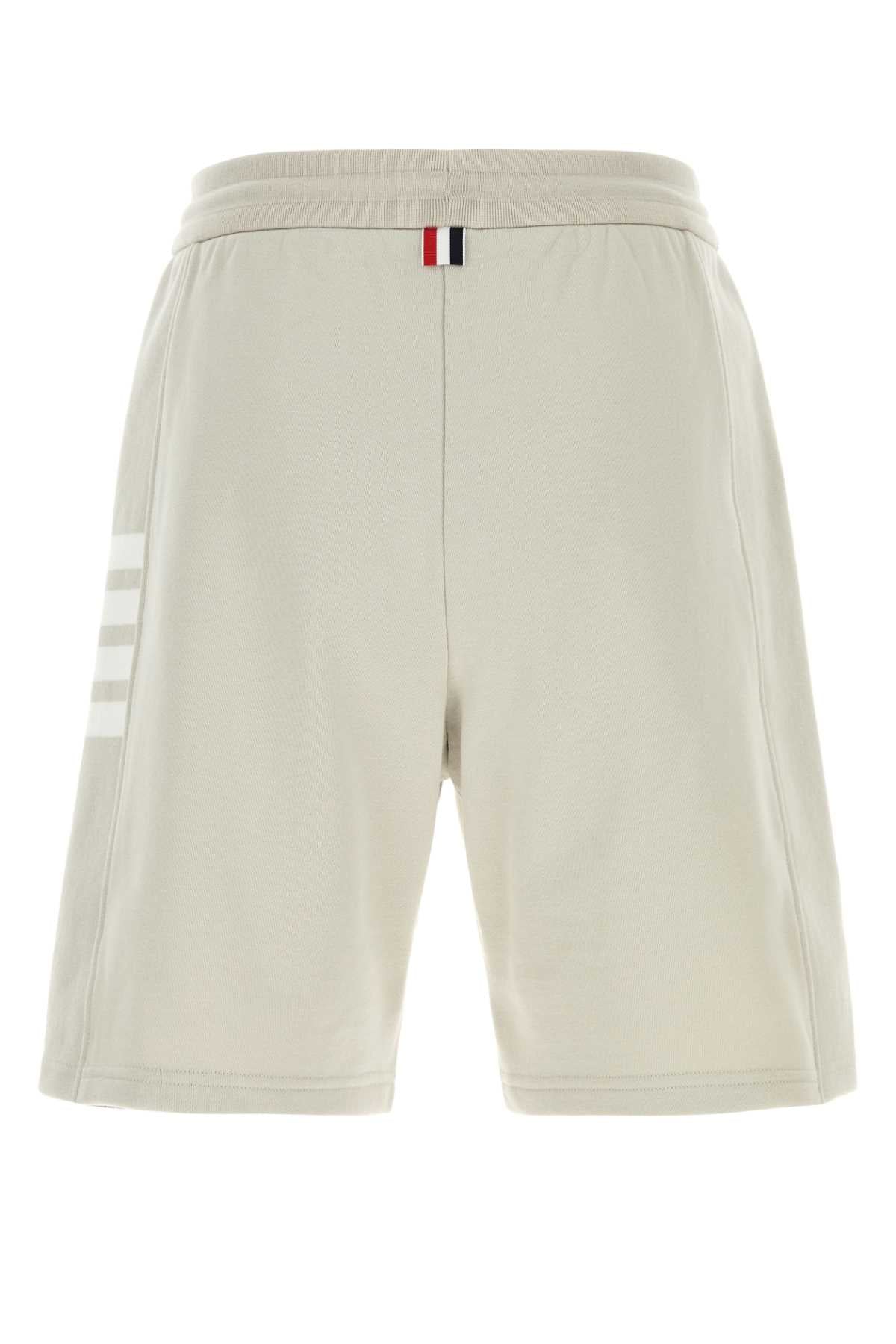 Thom Browne Men Sand Cotton Bermuda Shorts