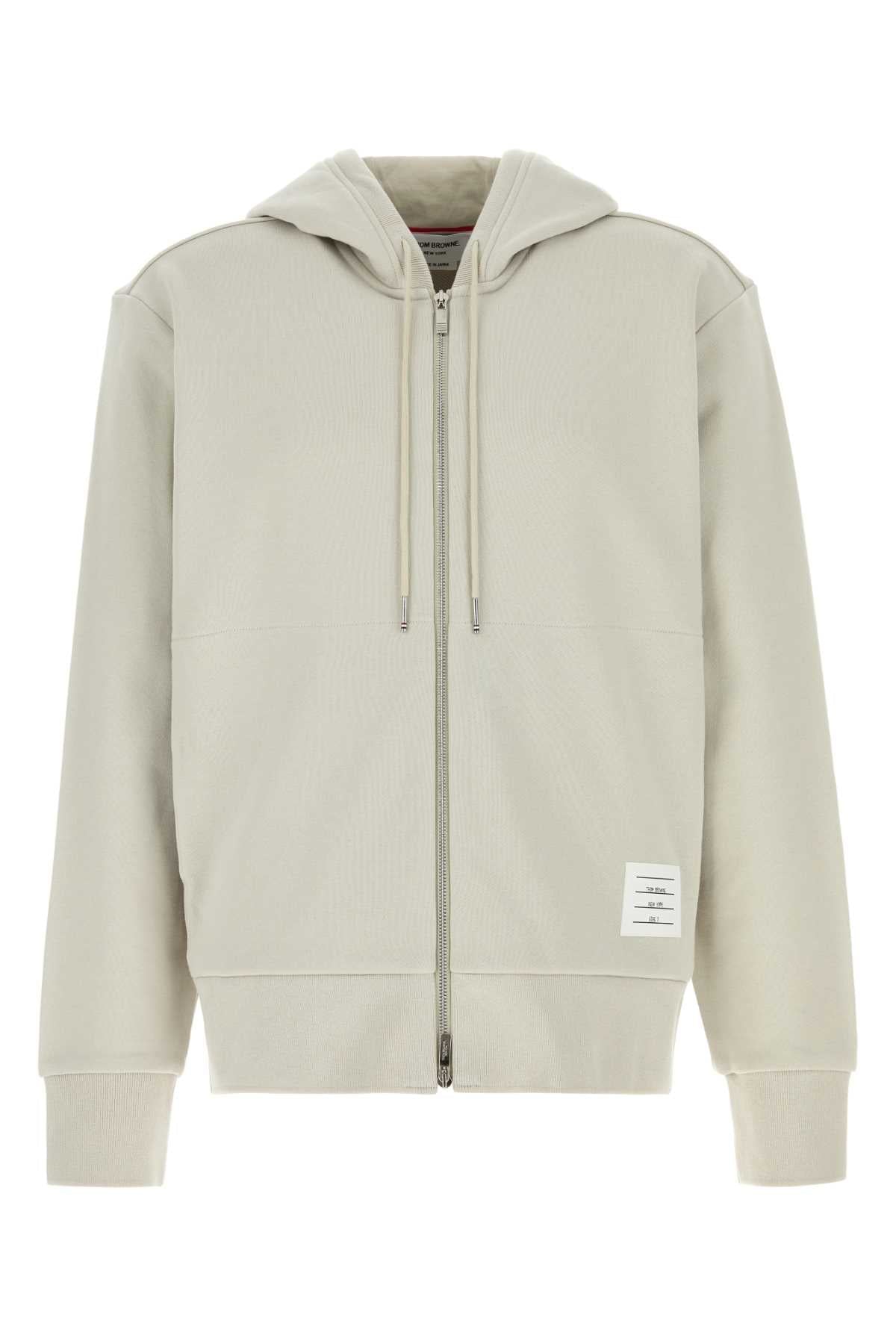 Thom Browne Men Light Grey Cotton Sweatshirt