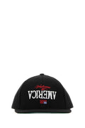 Willy Chavarria Men Black Canvas Baseball Cap