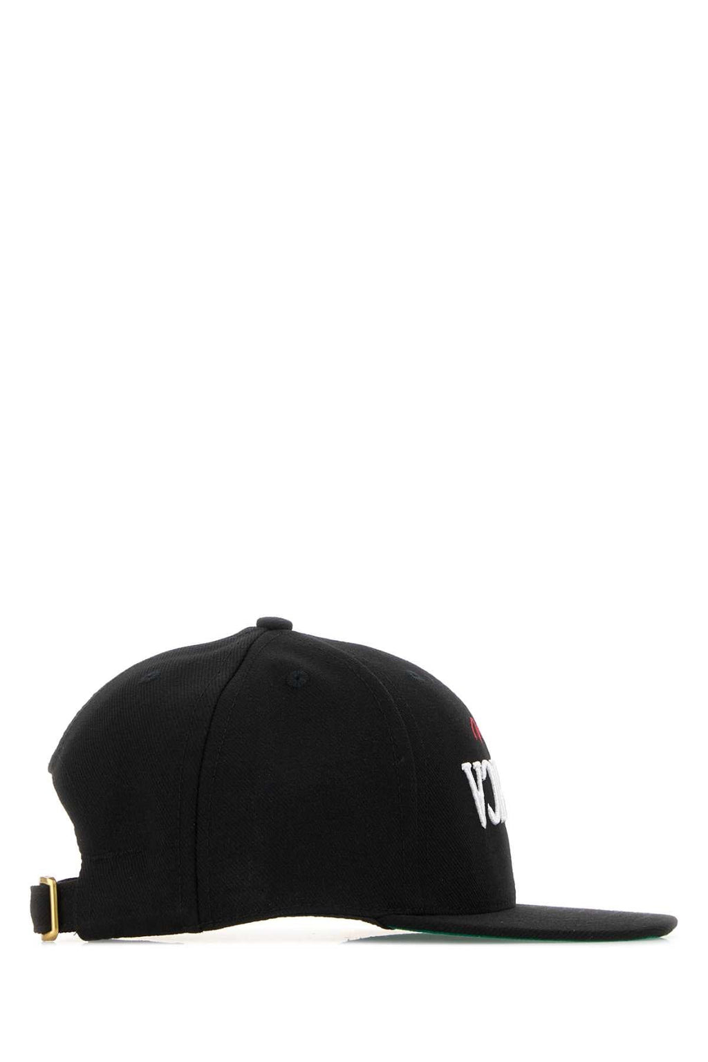 Willy Chavarria Men Black Canvas Baseball Cap