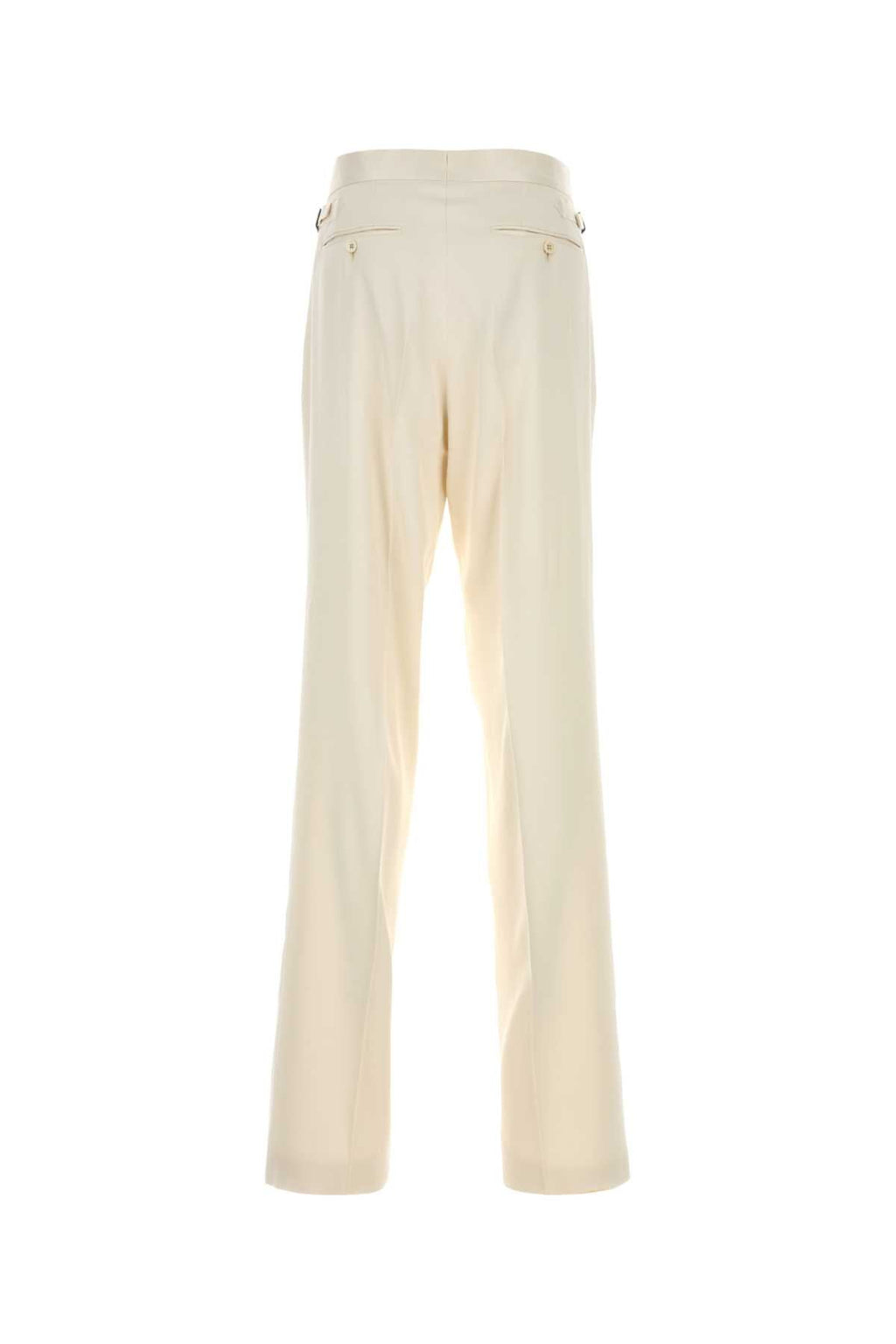 Tom Ford Men Ivory Satin Pant