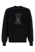 Fendi Men Black Wool Sweater