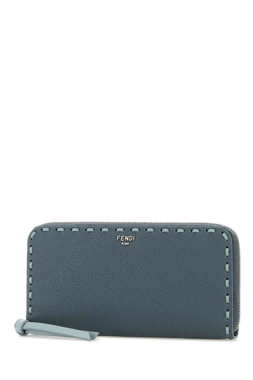 Fendi Women Air Force Blue Leather Large Peekaboo Wallet