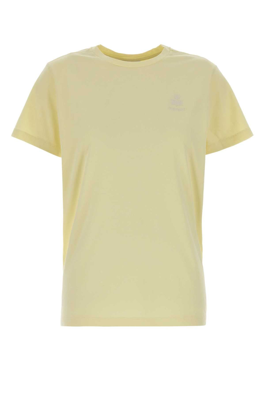 Isabel Marant Etoile Women Pastel Yellow Cotton Aby T-Shirt