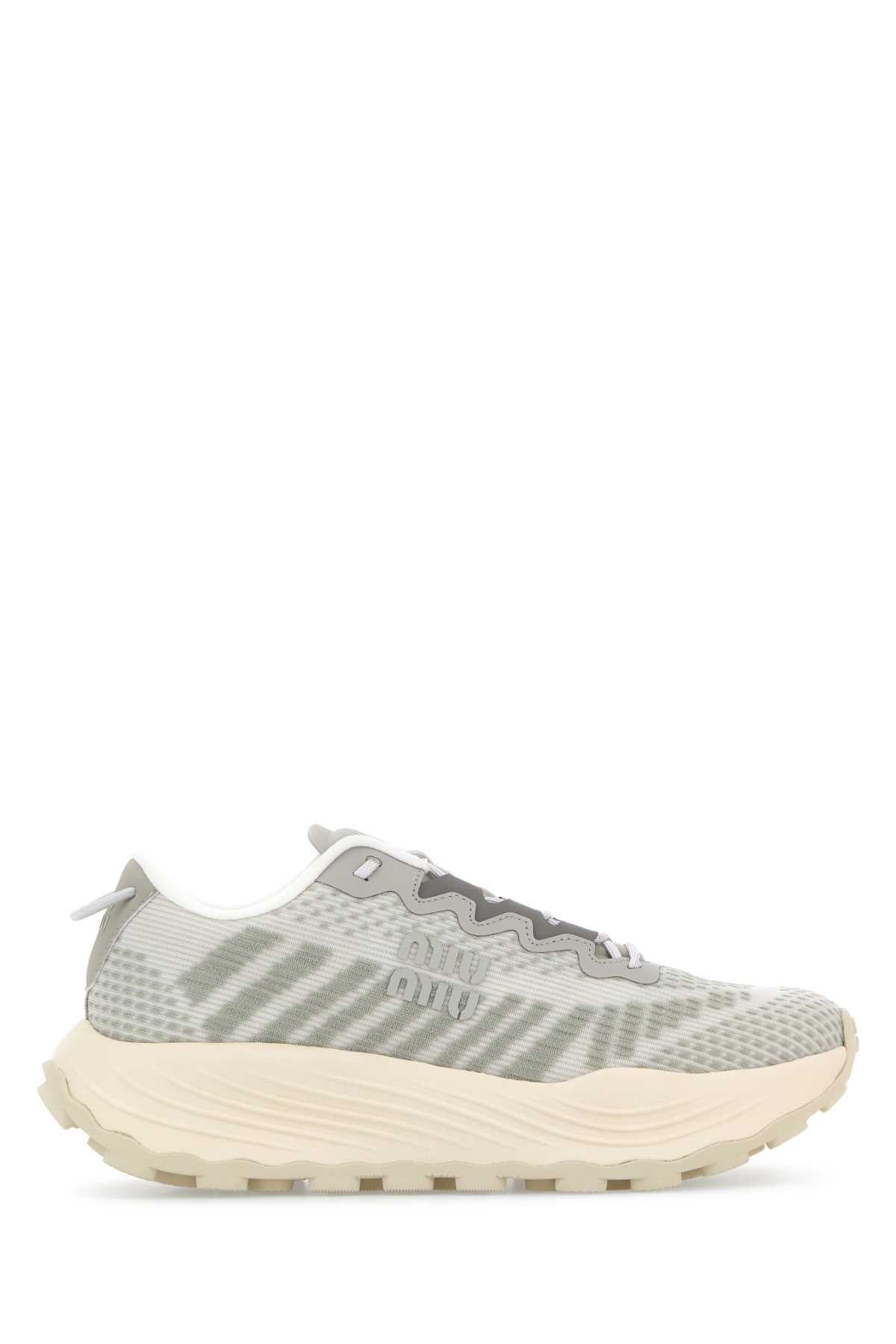Miu Miu Women Two-Tone Fabric Sneakers
