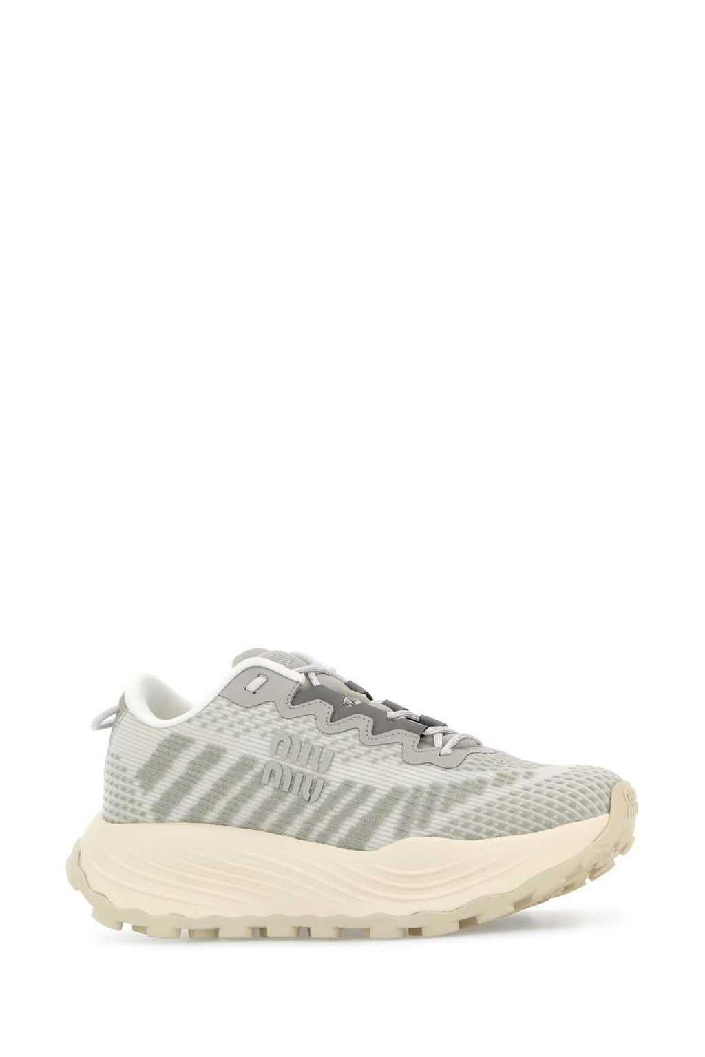 Miu Miu Women Two-Tone Fabric Sneakers