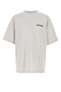 Balenciaga Men Chalk Cotton T-Shirt