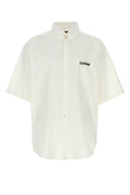 Balenciaga Men White Poplin Oversize Shirt