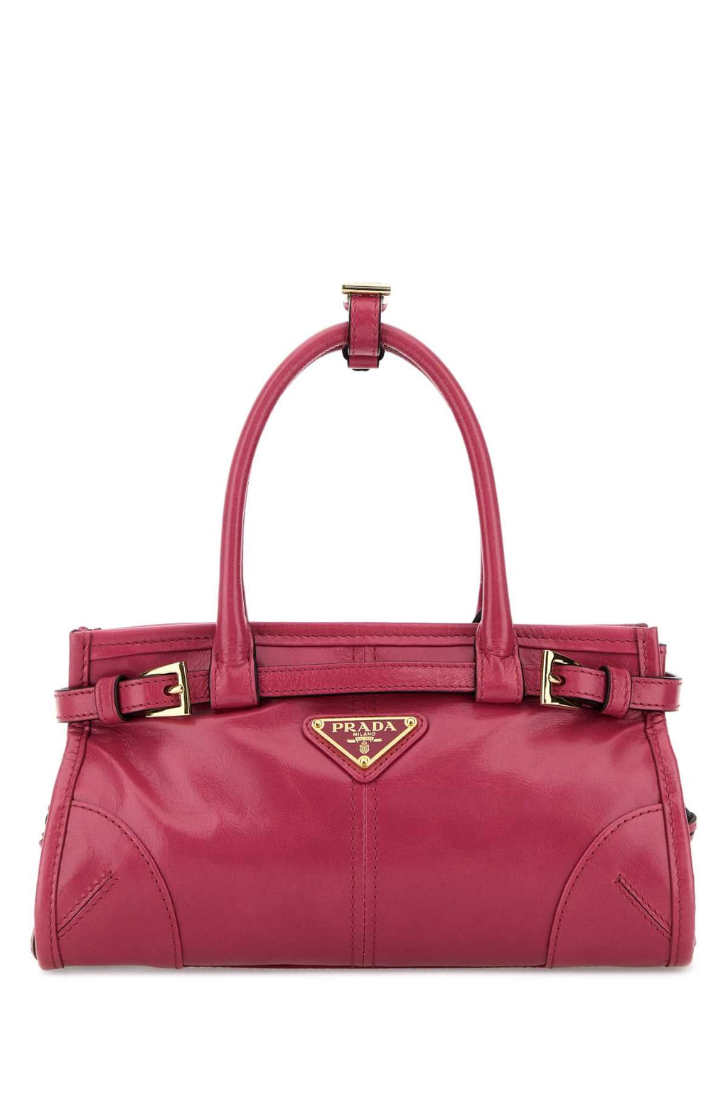 Prada Women Fuchsia Leather Mini Prada Bonnie Handbag