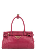 Prada Women Fuchsia Leather Mini Prada Bonnie Handbag